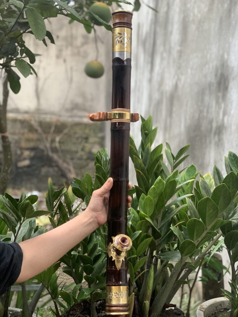 Điếu Cày Gốc Trúc 7-9 Mắt Dáng Cong Bọc Hai Lớp Tinh Xảo